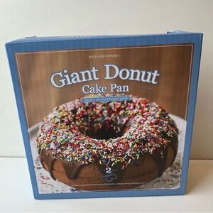 Williams-Sonoma Giant Donut Cake Pan Set of 2 Large Doughnut Baking Molds Recipe